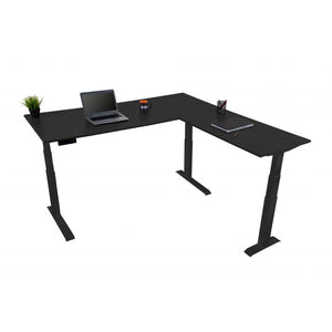 71” Triple Motor Electric L-Shaped Desk - Standing Desks Unlimited