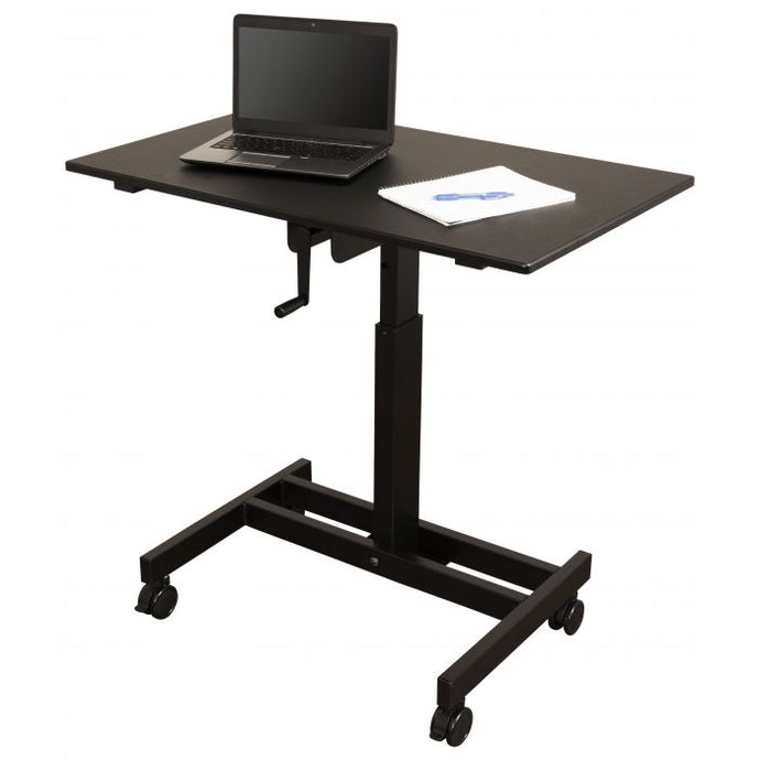 Single Column Crank Adjustable-Height Student Desk - Standing Desks Unlimited